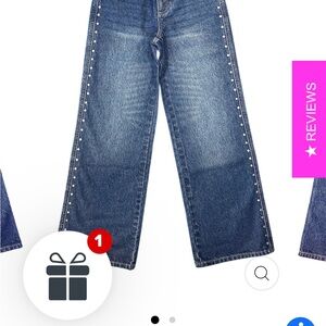 Katie J NYC Kids Blue Jeans with Studded SidesKatie H NYC Jeans